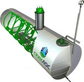ГРИНЛОС Емкость стальная 100 м3 горизонтальная подземная с подогревом